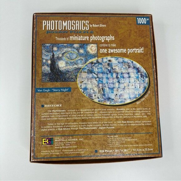 Buffalo‎ Games Photomosaic Van Gogh and William Neill Havasu Falls Puzzle Lot - Picture 5 of 15